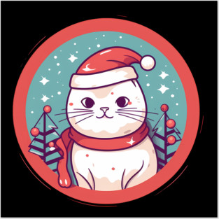 American Shorthair Cat Xmas, Love Cats Posters and Art