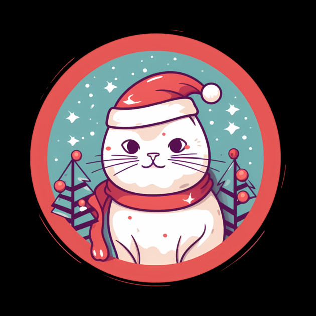 American Shorthair Cat Xmas, Love Cats by logiamerch