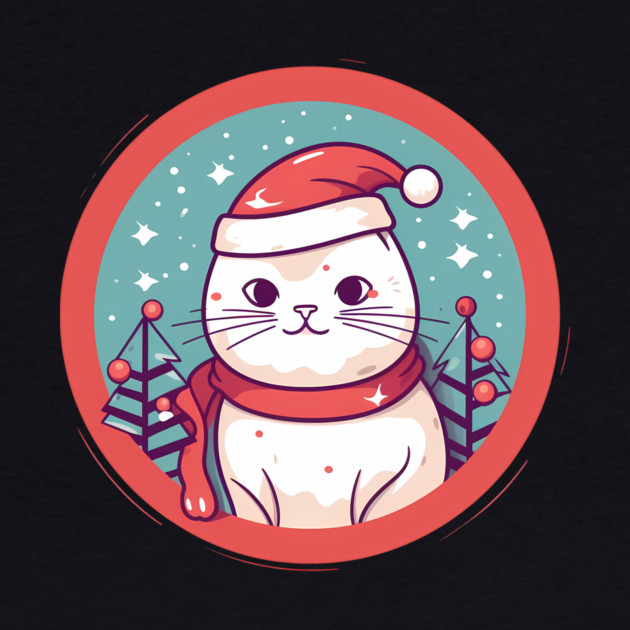 American Shorthair Cat Xmas, Love Cats by logiamerch