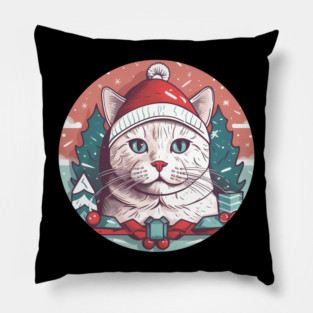 American Shorthair Cat Xmas, Love Cats Pillow
