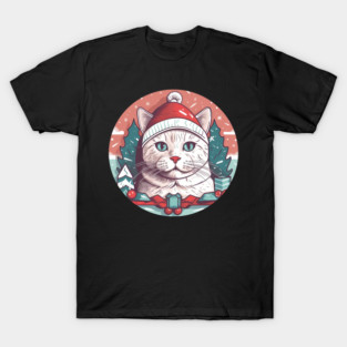 American Shorthair Cat Xmas, Love Cats T-Shirt