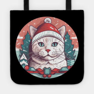 American Shorthair Cat Xmas, Love Cats Tote