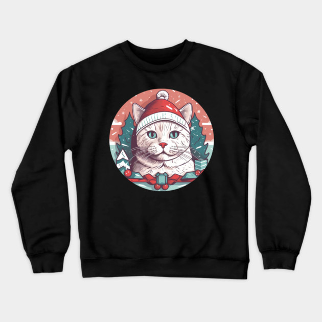 American Shorthair Cat Xmas, Love Cats Crewneck Sweatshirt by logiamerch