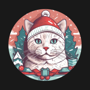 American Shorthair Cat Xmas, Love Cats T-Shirt