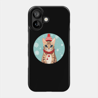 Bengal Cat Xmas, Love Cats Phone Case