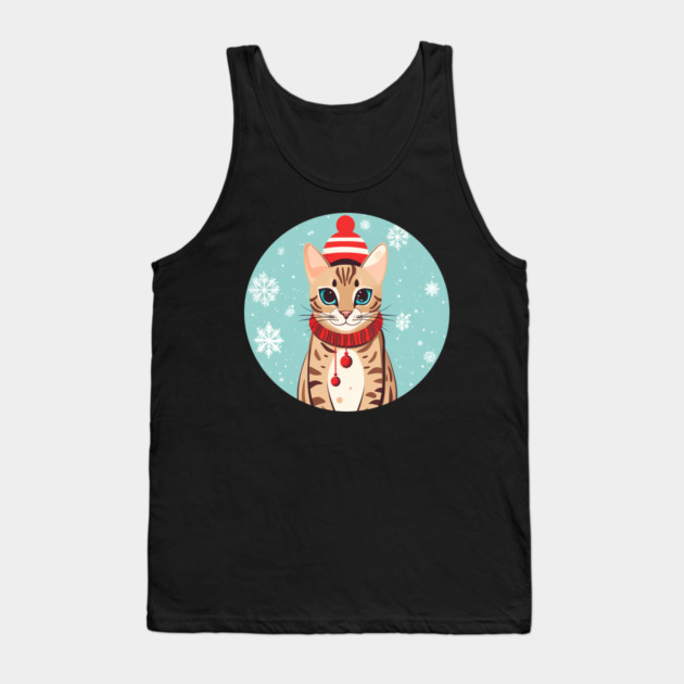 Bengal Cat Xmas, Love Cats Tank Top by logiamerch