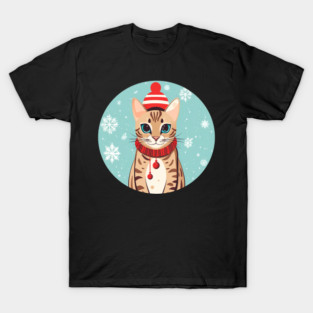 Bengal Cat Xmas, Love Cats T-Shirt