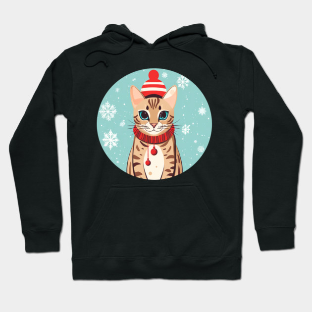 Bengal Cat Xmas, Love Cats Hoodie by logiamerch