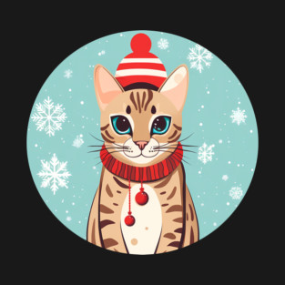 Bengal Cat Xmas, Love Cats T-Shirt