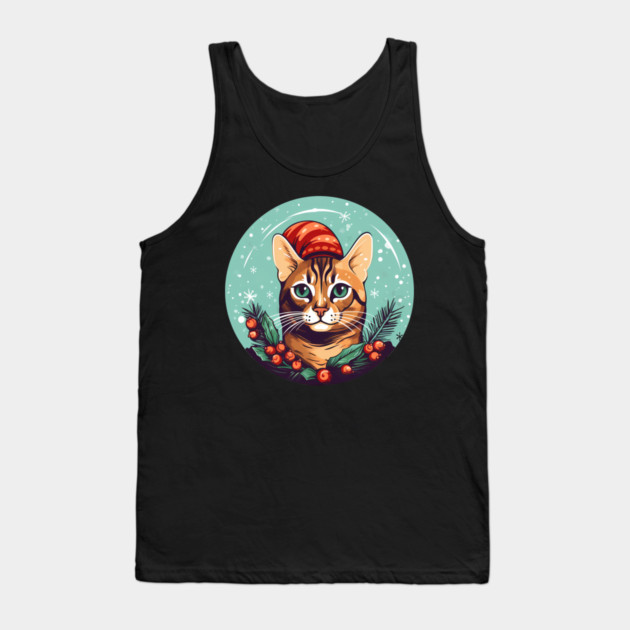 Bengal Cat Xmas, Love Cats Tank Top by logiamerch