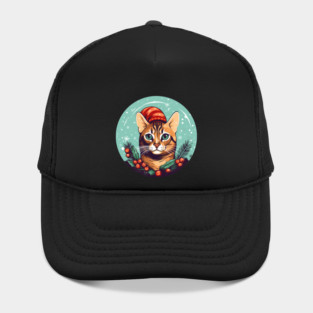 Bengal Cat Xmas, Love Cats Hat