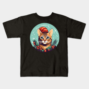 Bengal Cat Xmas, Love Cats Kids T-Shirt