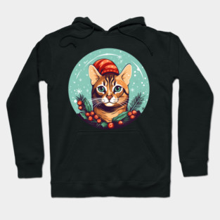 Bengal Cat Xmas, Love Cats Hoodie