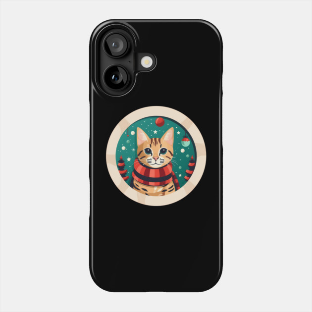 Bengal Cat Xmas, Love Cats Phone Case by logiamerch