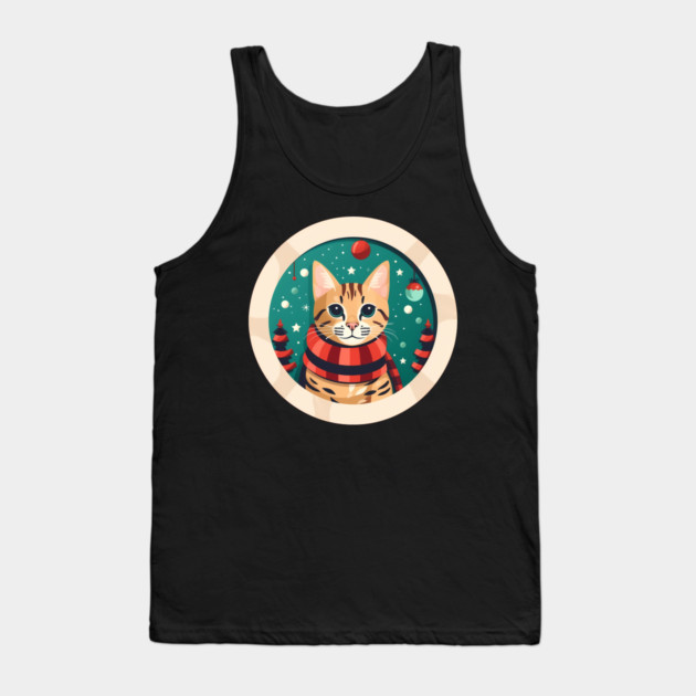 Bengal Cat Xmas, Love Cats Tank Top by logiamerch