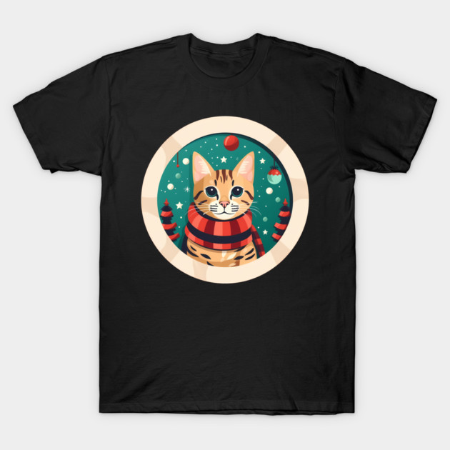 Bengal Cat Xmas, Love Cats T-Shirt by logiamerch