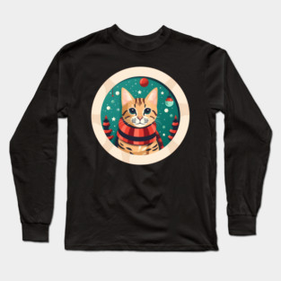Bengal Cat Xmas, Love Cats Long Sleeve T-Shirt
