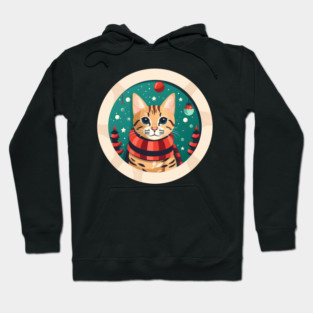 Bengal Cat Xmas, Love Cats Hoodie