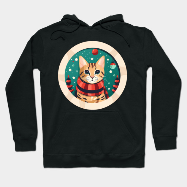Bengal Cat Xmas, Love Cats Hoodie by logiamerch