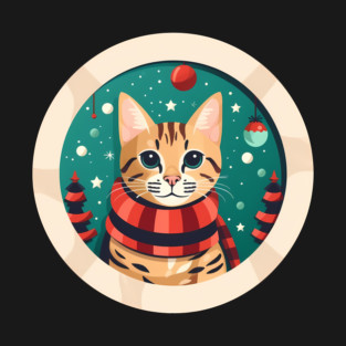 Bengal Cat Xmas, Love Cats T-Shirt