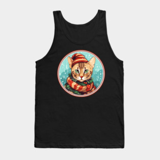 Bengal Cat Xmas, Love Cats Tank Top