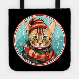Bengal Cat Xmas, Love Cats Tote