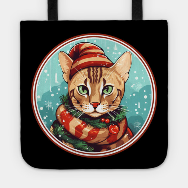 Bengal Cat Xmas, Love Cats Tote by logiamerch