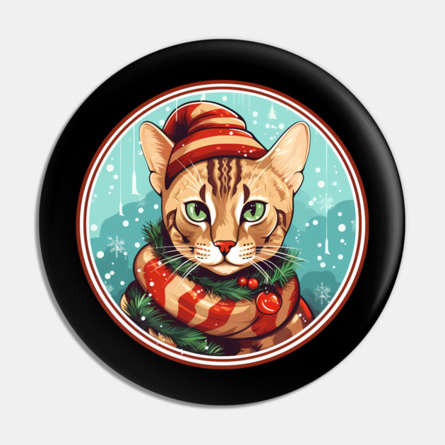 Bengal Cat Xmas, Love Cats Pin by logiamerch