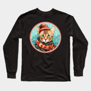 Bengal Cat Xmas, Love Cats Long Sleeve T-Shirt