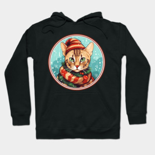 Bengal Cat Xmas, Love Cats Hoodie