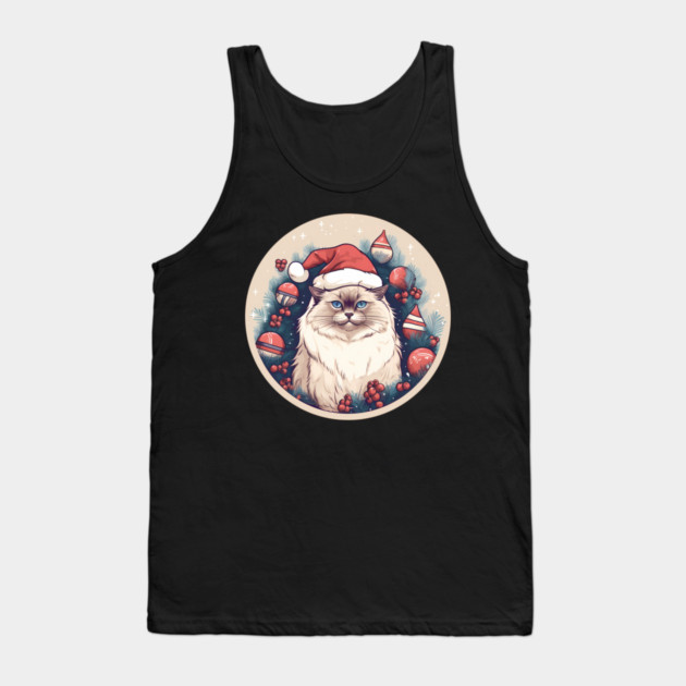 Birman Cat Xmas, Love Cats Tank Top by logiamerch