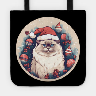 Birman Cat Xmas, Love Cats Tote