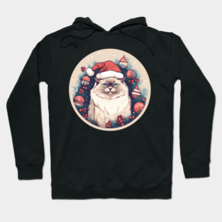 Birman Cat Xmas, Love Cats Hoodie