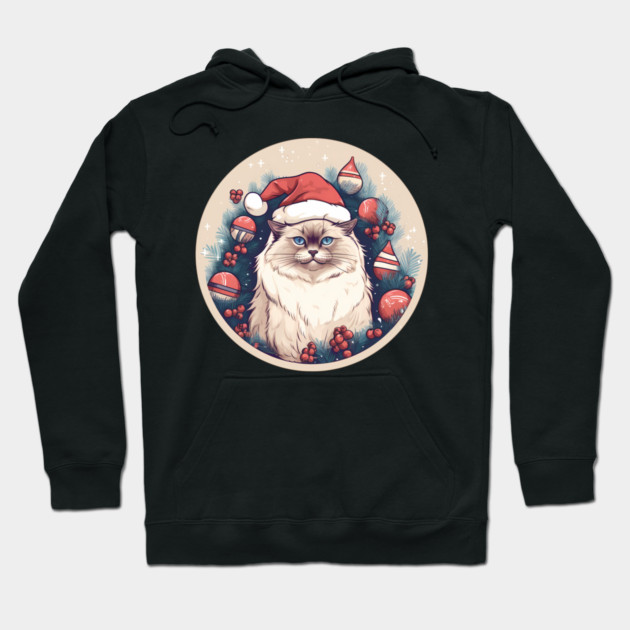 Birman Cat Xmas, Love Cats Hoodie by logiamerch