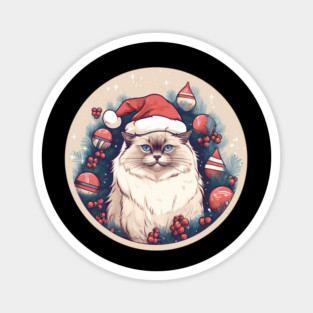 Birman Cat Xmas, Love Cats Magnet