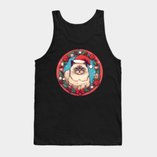 Birman Cat Xmas, Love Cats Tank Top