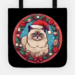 Birman Cat Xmas, Love Cats Tote