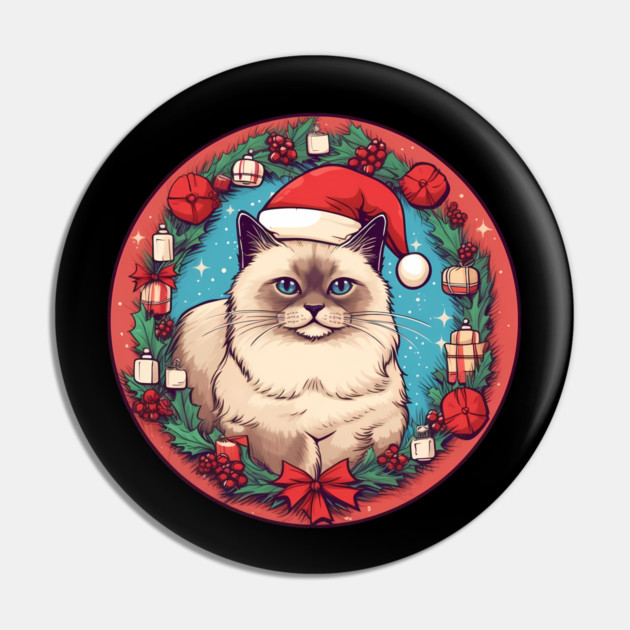 Birman Cat Xmas, Love Cats Pin by logiamerch