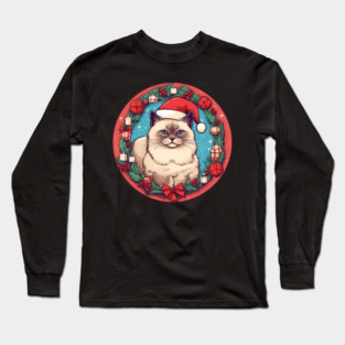 Birman Cat Xmas, Love Cats Long Sleeve T-Shirt