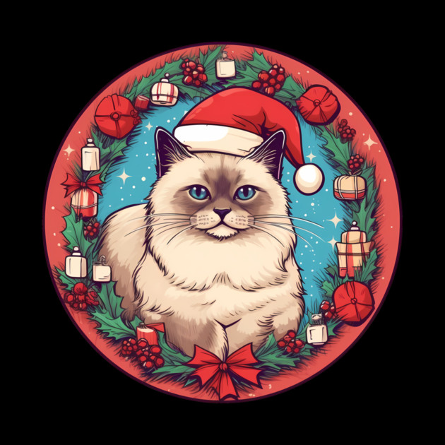 Birman Cat Xmas, Love Cats by logiamerch