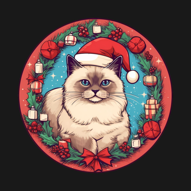 Birman Cat Xmas, Love Cats by logiamerch