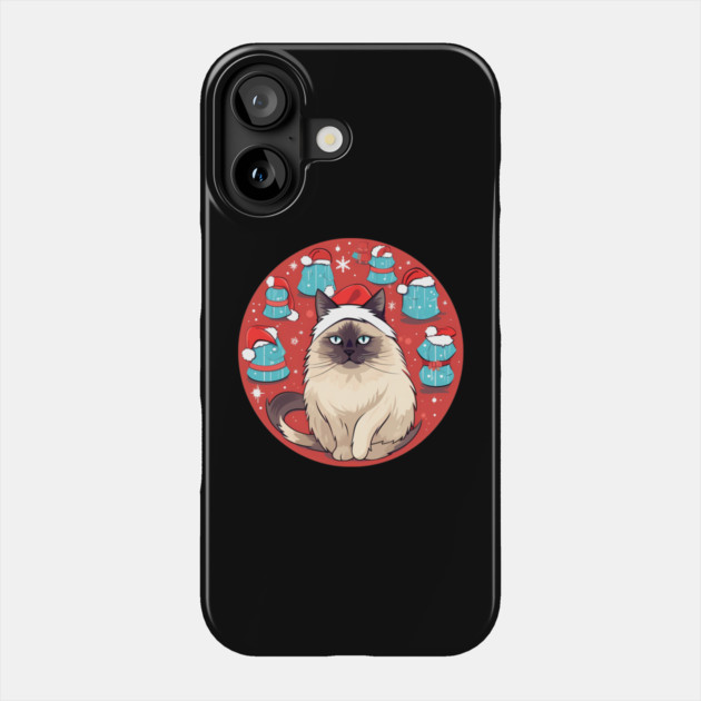 Birman Cat Xmas, Love Cats Phone Case by logiamerch
