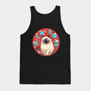 Birman Cat Xmas, Love Cats Tank Top