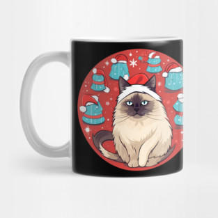 Birman Cat Xmas, Love Cats Mug