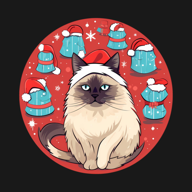 Birman Cat Xmas, Love Cats by logiamerch