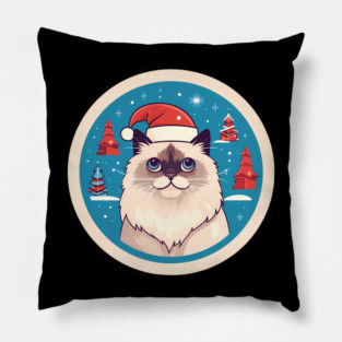 Birman Cat Xmas, Love Cats Pillow