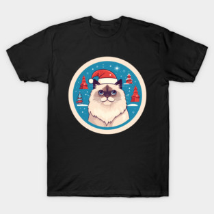 Birman Cat Xmas, Love Cats T-Shirt