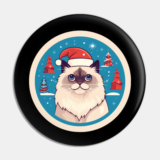 Birman Cat Xmas, Love Cats Pin by logiamerch