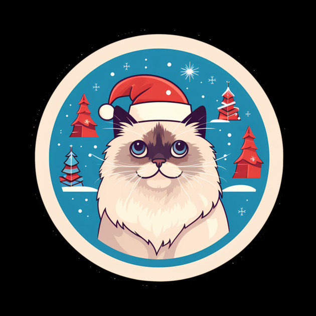 Birman Cat Xmas, Love Cats by logiamerch