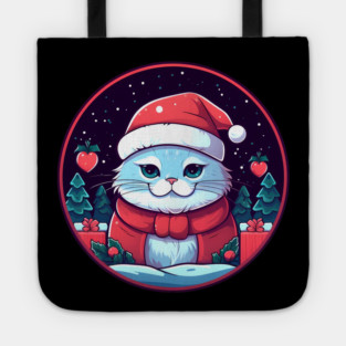 British Shorthair Cat Xmas, Love Cats Tote
